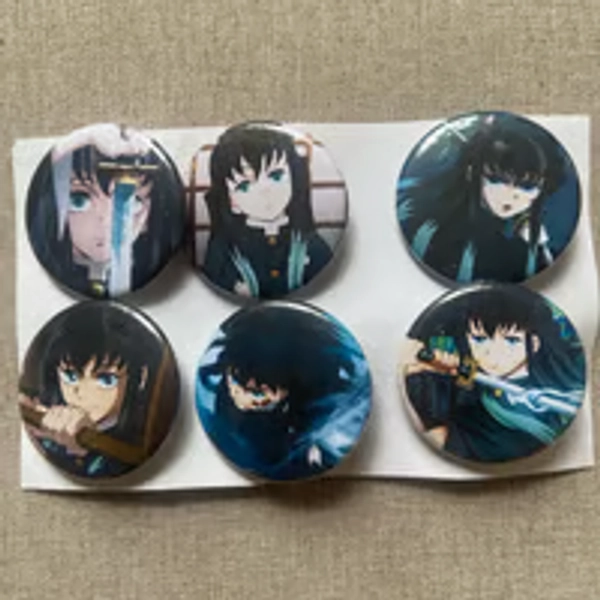 Demon Slayer Muichiro Tokito Pinback Buttons