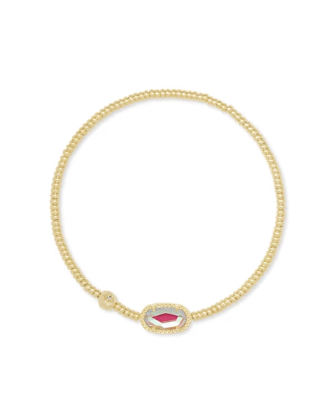 Grayson Silver Stretch Bracelet in Ivory Mother-of-Pearl