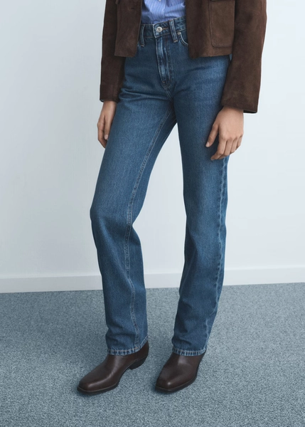 Matilda medium-rise straight-fit jeans - Women | MANGO United Kingdom