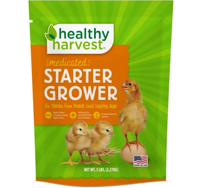 Healthy Harvest Medicated Chick Starter-Grower Crumbles