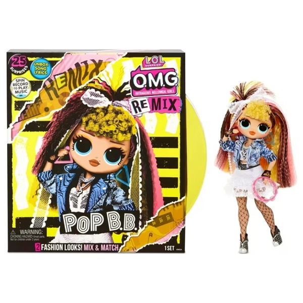 LOL Surprise OMG Remix Pop B.B. Fashion Doll - 25 Surprises With Music Age 5+