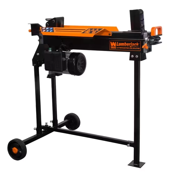 WEN 6.5-Ton 15 Amp Horizontal Electric Log Splitter with Stand 56208 - The Home Depot