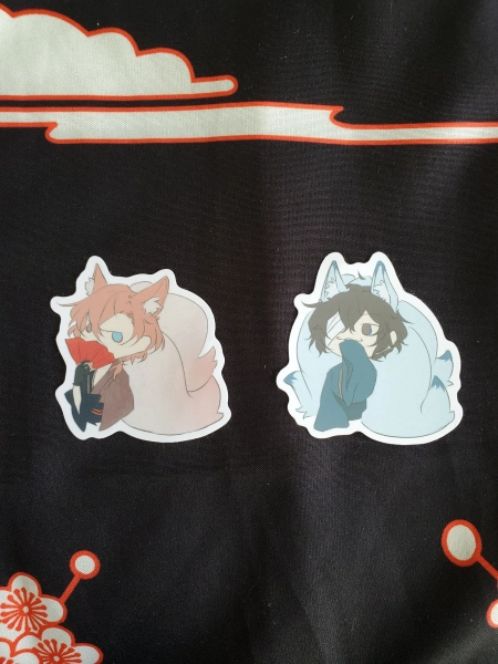 Autocollants BSD Soukoku ; Dazai et Chuuya