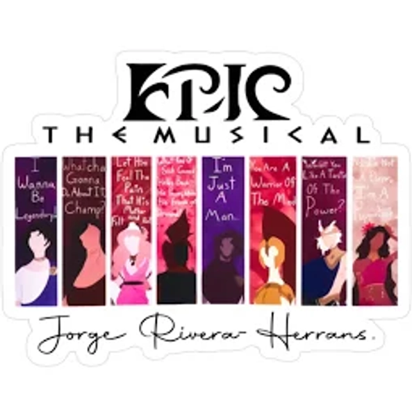 Epic The Musical Musical Sticker