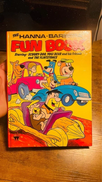 Hanna Barbera Fun Book 1980s vintage scooby doo flintstones hardback