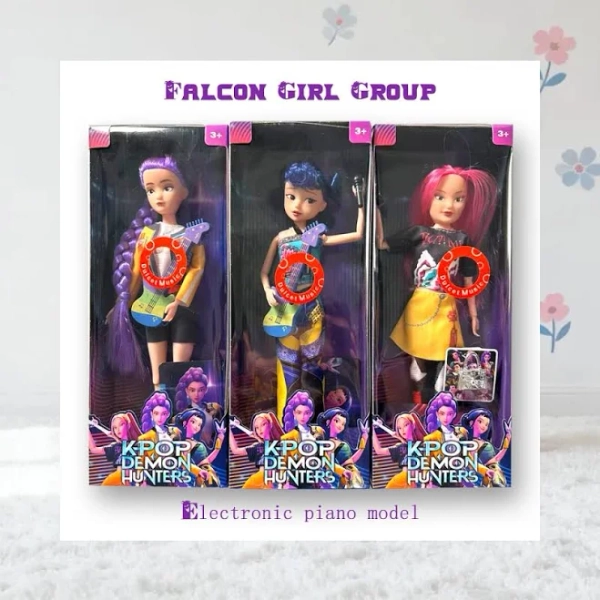 Kpop Demon Hunters 3PC Musical Dolls Top Trendy Durable Popular Toy