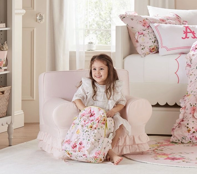 Anywhere Chair®, Dusty Blush Ruffle Slipcover Only