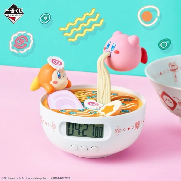 Kirby of the Stars Ramen Kitchen Timer with Figure Kuji A Prize | Bandai