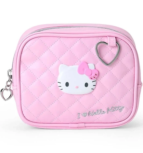 Sanrio I Love Hello Kitty Quilted Zipper Pouch