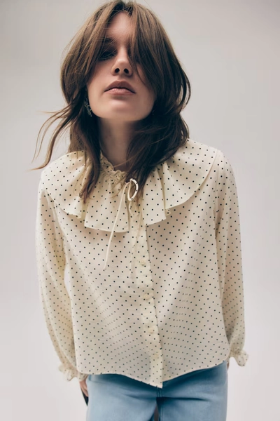 Polka Dot Bluse