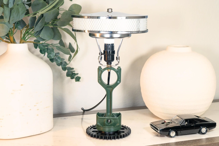 Piston Lamp: Automotive Home & Car Part Decor