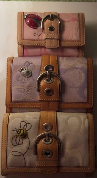 Coach Signature Monogram Wallet ( vintage coach wallets)