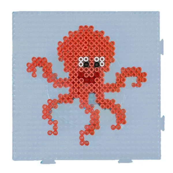 Interlocking Transparent Large Square Midi Hama Beads Pegboard - Hama Beads