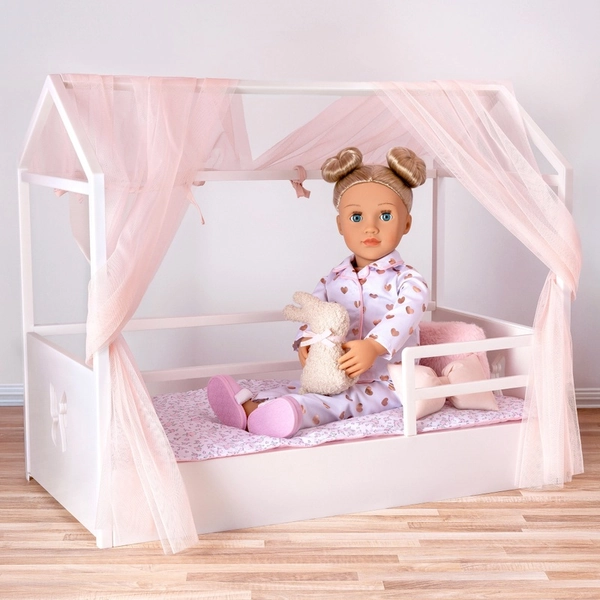 Our Generation Canopy Bed with Floral Bedding