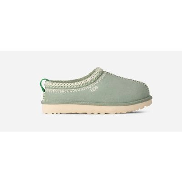 UGG® Women's Tasman Meadow Accent Suede Slippers in Artichoke, Size 9