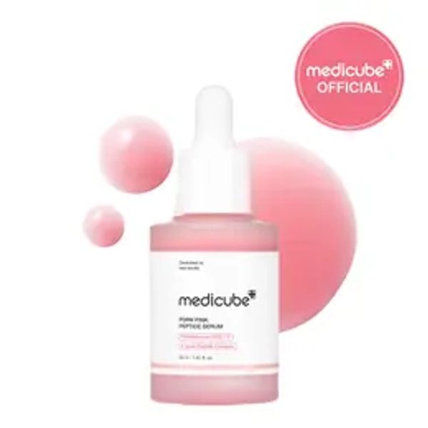 [medicube Official] PDRN Pink Peptide SerumㅣPink Glow SerumㅣSalmon DNA, Salmon PDRN, Peptides, Uneven Skintone, Glowy skin, Kbeauty, Korean Skincare