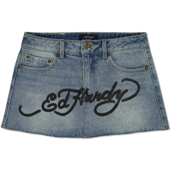 Brave Eagle Mini Denim Skirt