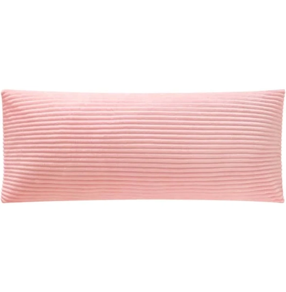 Your Zone Ribbed Body Pillow with Removable Cover