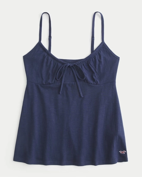 Tie Front Babydoll Tank