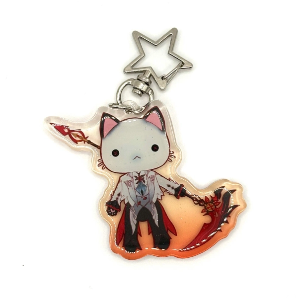 Genshin Impact |  Arlecchino Cat Keyring