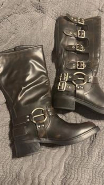 Dream Pairs Square Toe Motorcycle  combat melania Bota  Comfort | Black Friday Sale TikTok Shop