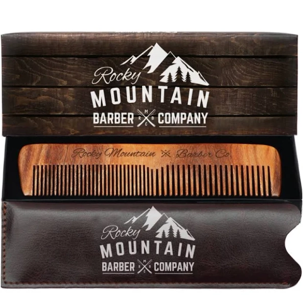 Rocky Mountain Barber Company Sandalwood Hair Comb