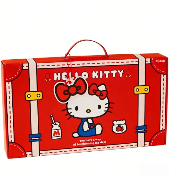 Genuine Sanrio Hello Kitty Stationery Gift Set with Stickers Notebook File Bag Card Holder School