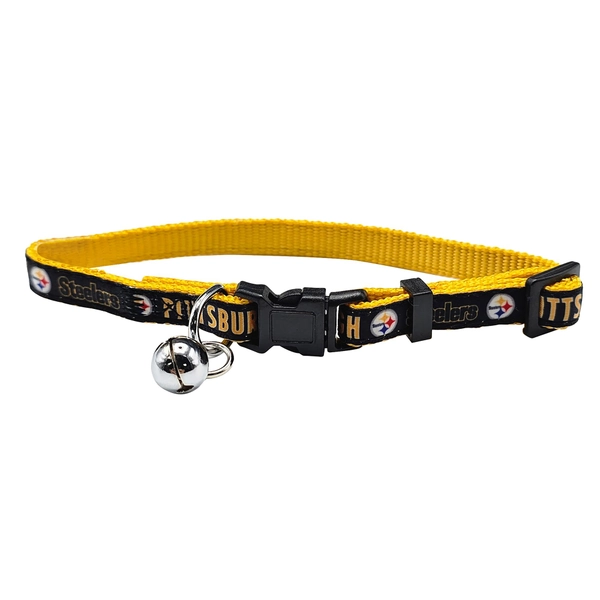 Pets First Pittsburgh Steelers Satin Cat Collar