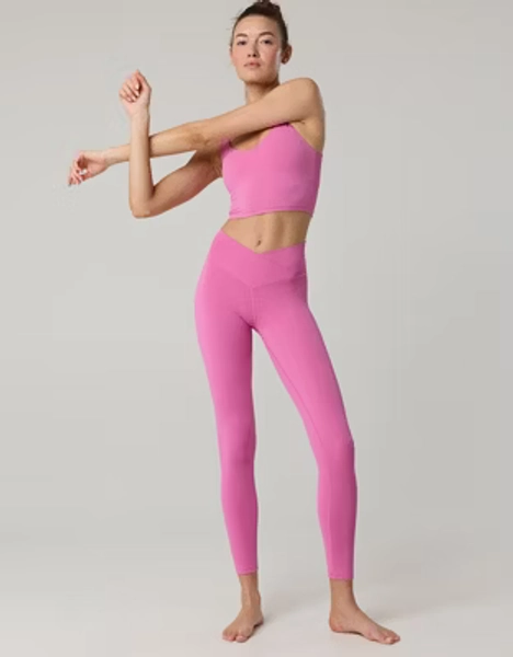 OFFLINE By Aerie Real Me High Waisted Crossover Legging - Hot Fuschia
