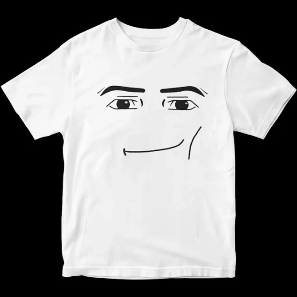Funny Minimalist Game Face Meme Graphic Tee