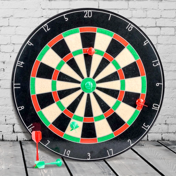 Dart Spiel mit Magnetpfeilen - Kinder Dartscheibe mit 6 Pfeilen