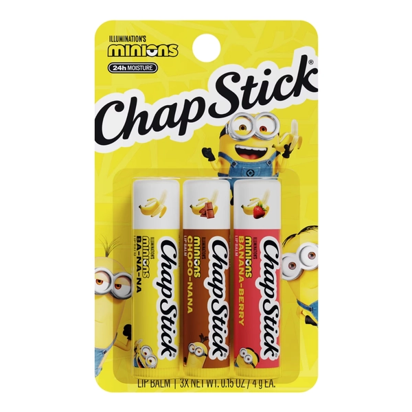 ChapStick Minions Lip Balm Set - Assorted Flavors, Kids Lip Balm, 3-Pack, 0.15 oz Each - Walmart.com