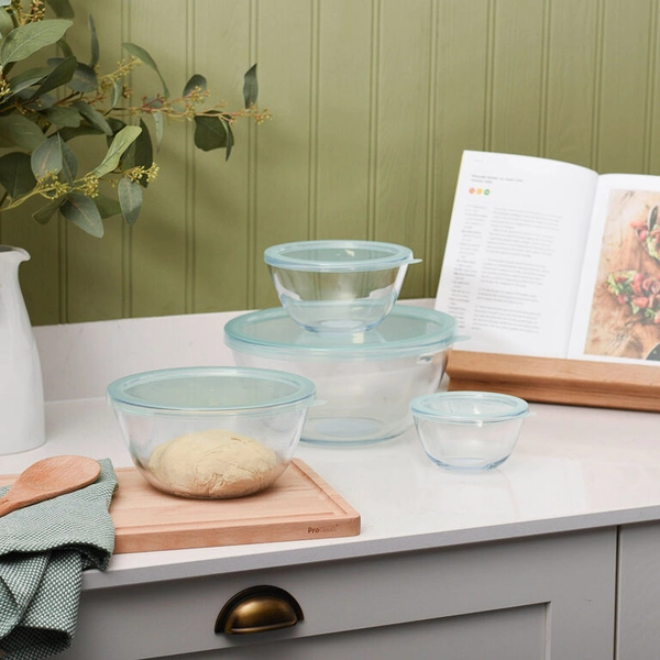 Glass Mixing Bowl Set  4 Piece