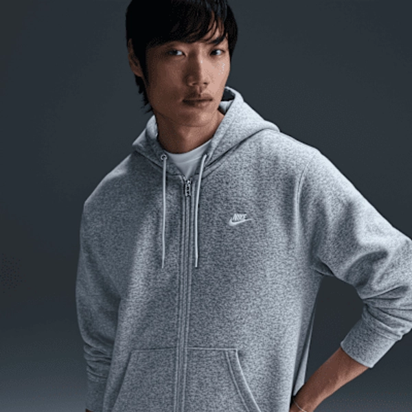 Nike Club Men's Full-Zip Fleece Hoodie