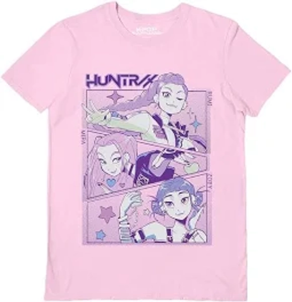 K-pop Demon Hunters (huntrix) Light Pink Unisex T-shirt (s-xl)