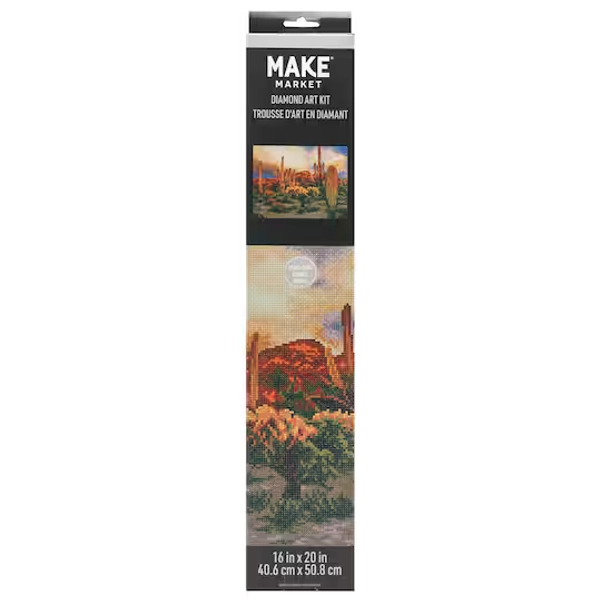 16" x 20" Cactus Diamond Art Kit by Make Market®