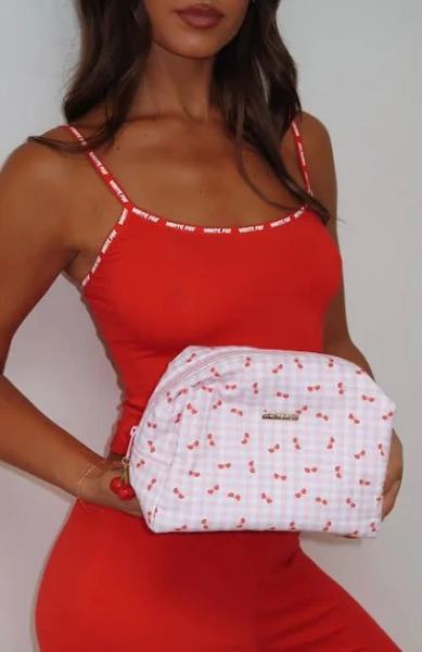 White Fox Boutique Later Love Cosmetic Bag