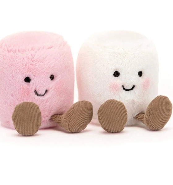 Jellycat Amuseable Pink and White Marshmallows
