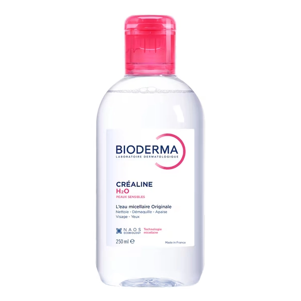 Créaline H2O - Eau micellaire démaquillante visage pour peaux sensibles