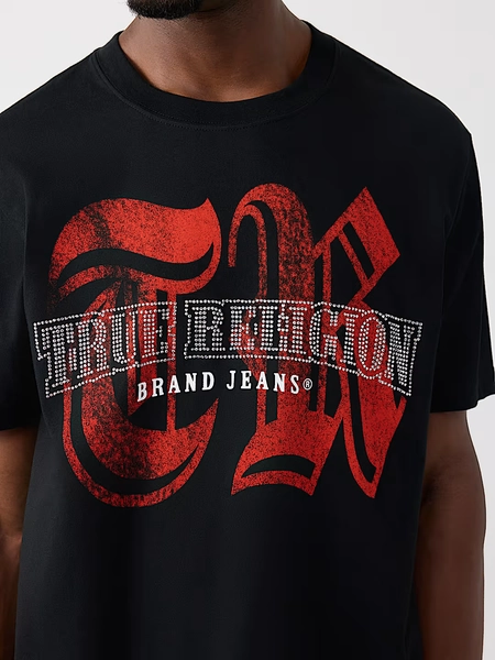 RHINESTONE LOGO TEE