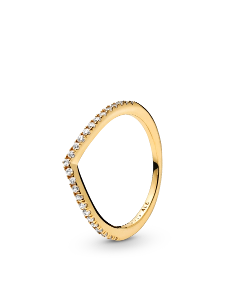 Sparkling Wishbone Ring