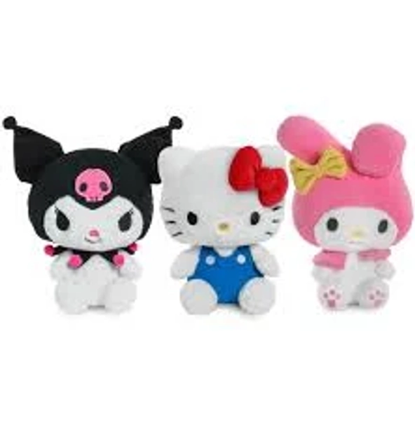 Hello Kitty and Friends - Hello Kitty, My Melody and Kuromi Phunny Plush Bundle 3-Pack (PRE-ORDER)