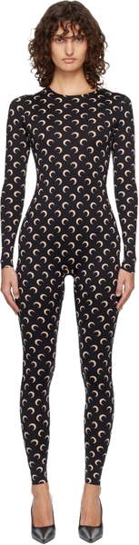 Black Recycled Jersey Moon Jumpsuit