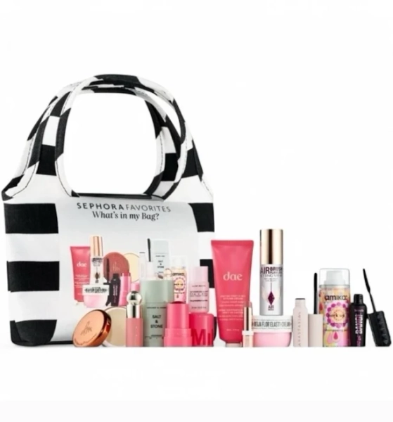 Sephora Favorites What's In My Bag 12pc Set & Mini Tote Bag Limited