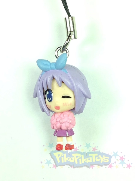 Tsukasa Hiiragi (Pink PomPom) - Lucky Star Figure Gashapon Mascot Strap Part 2