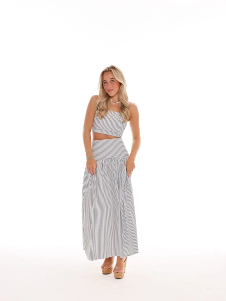 Lola Set - Navy/White Stripe