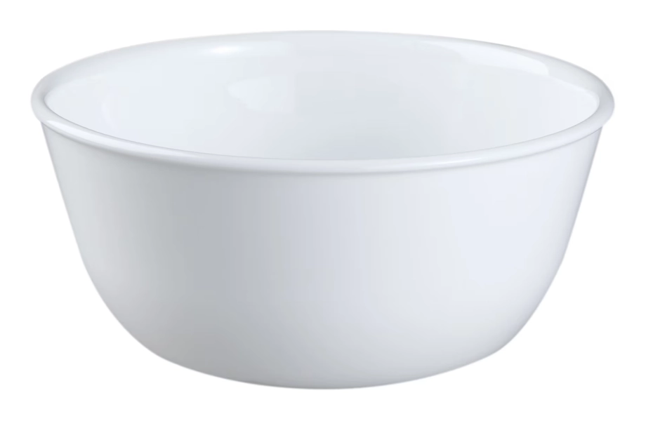 Bol en verre Corelle Winter Frost résistant aux ébréchures, blanc, 28 oz