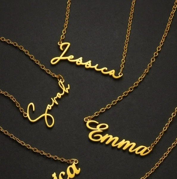 14K Rose Gold Personalized Handwriting Necklace