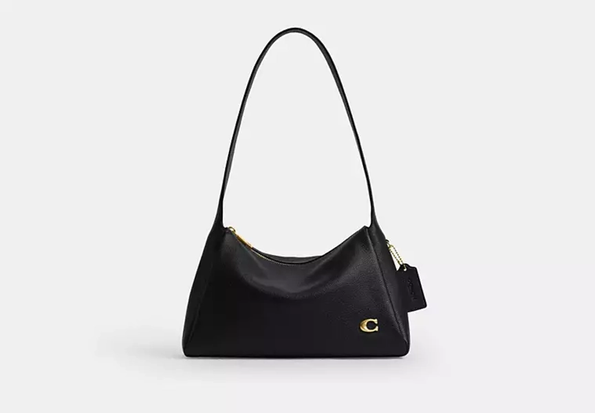 Brass/Black Lola Shoulder Bag