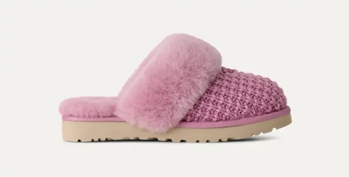 UGG® Women's Cozy Sheepskin Slippers in Grey/, Size 11